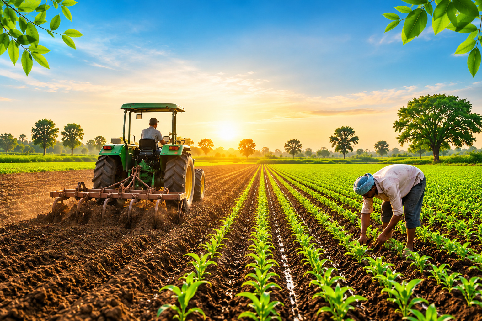 Tractors cultivation & planting