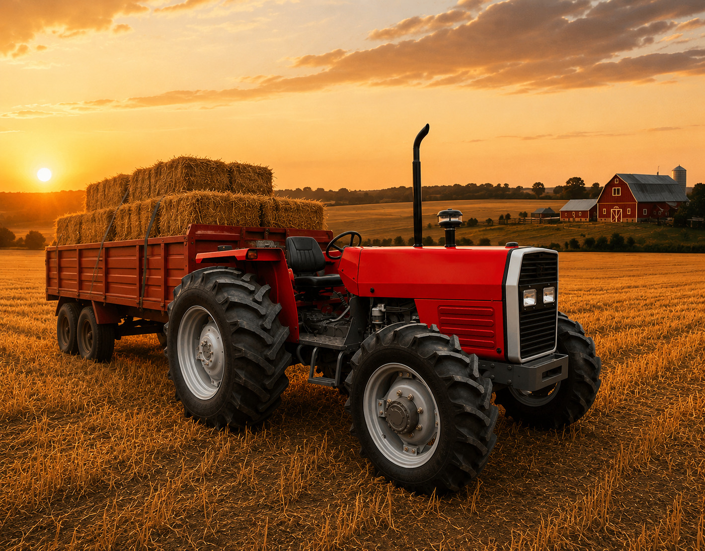 Tractors harvest & transport